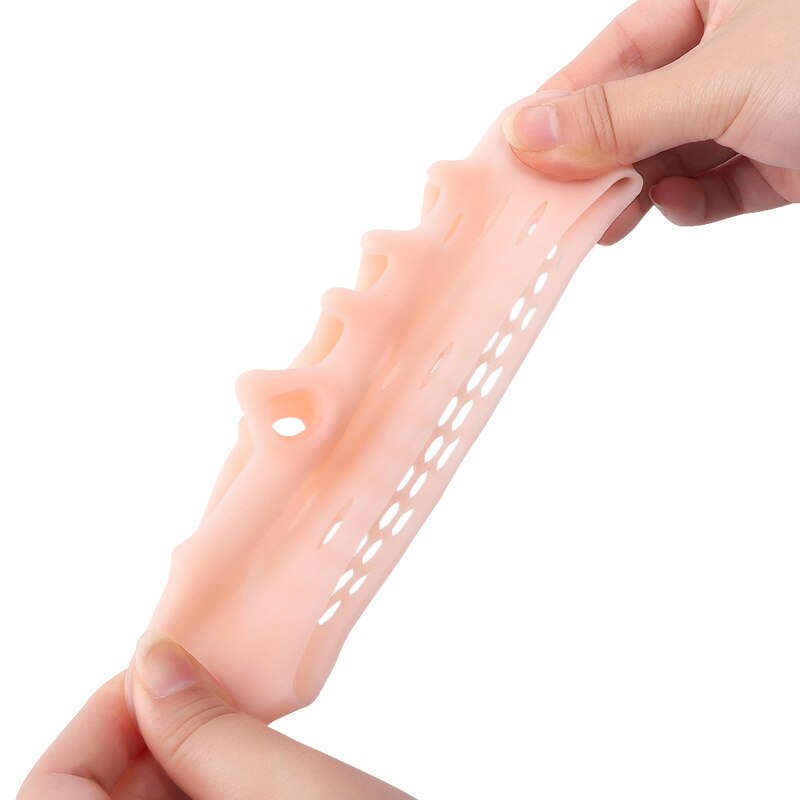 2pcs Silicone Forefoot Pads Gel Insoles Toe Separator Cushion Pad Pain Relief Shoes Insoles Finger Toe Valgus Corrector Gel Pads