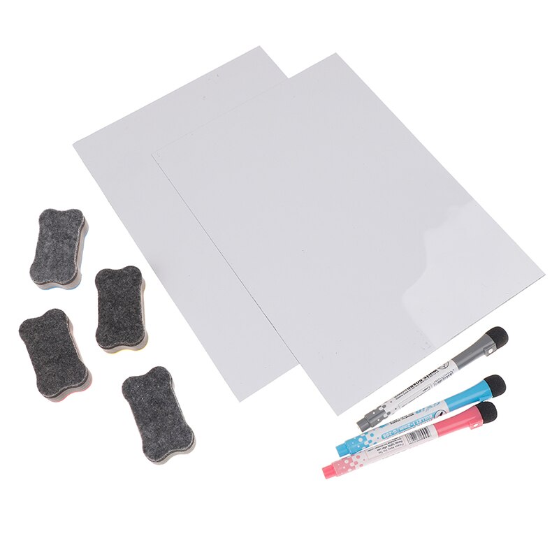 A4 påminnelse kylskåp magnetisk whiteboard familj anslagstavla kontor memo barn magnetisk markör penna whiteboard markör