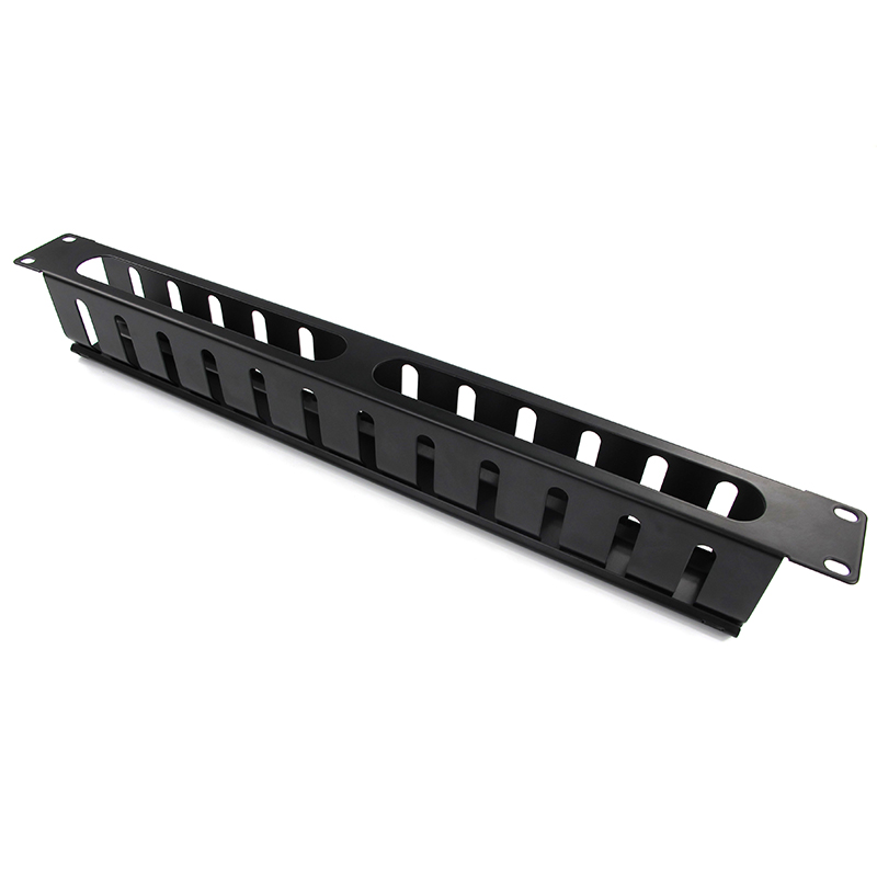 RJ45 Ethernet Kabel Manager organizer 1U 19 ''Inch metalen met 12 slot Rack Mount Horizontale kabelmanagement voor netwerk kast