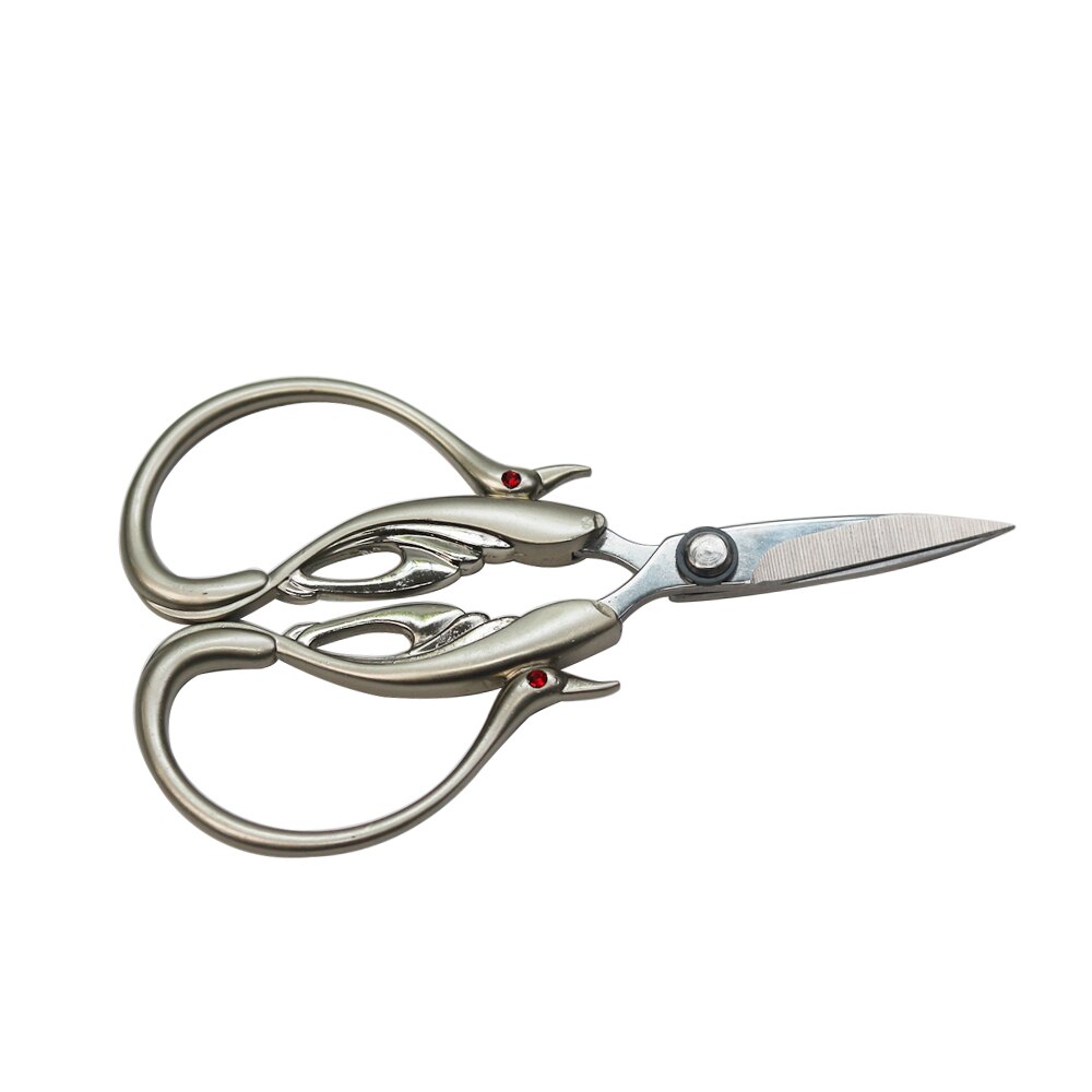 Schwan Stil Stickerei Schere Edelstahl Stoff Cutter Schneider Schere Haushalt NäHenne Schere Hand Werkzeuge