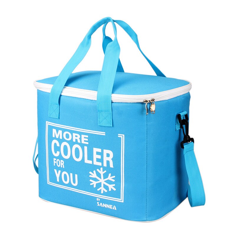 20L rectanglar koeltas koele geïsoleerde schoudertas picknick lunchbox ice pack thermische schoudertas voor voedsel fruit