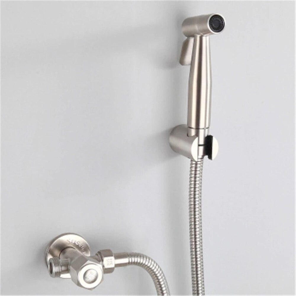 Handheld Bidet Kraan Sproeier Toilet Hand Spuiten Rvs Bidet Set Wc Bidet Sproeier Zelfreinigende Voor Badkamer