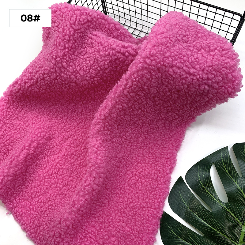 1 Uds., 45x50cm, nueva tela para peluche, felpa Granular suave, Material hecho a mano DIY, ropa, juguete, tela de lana de cordero,: YELLOW