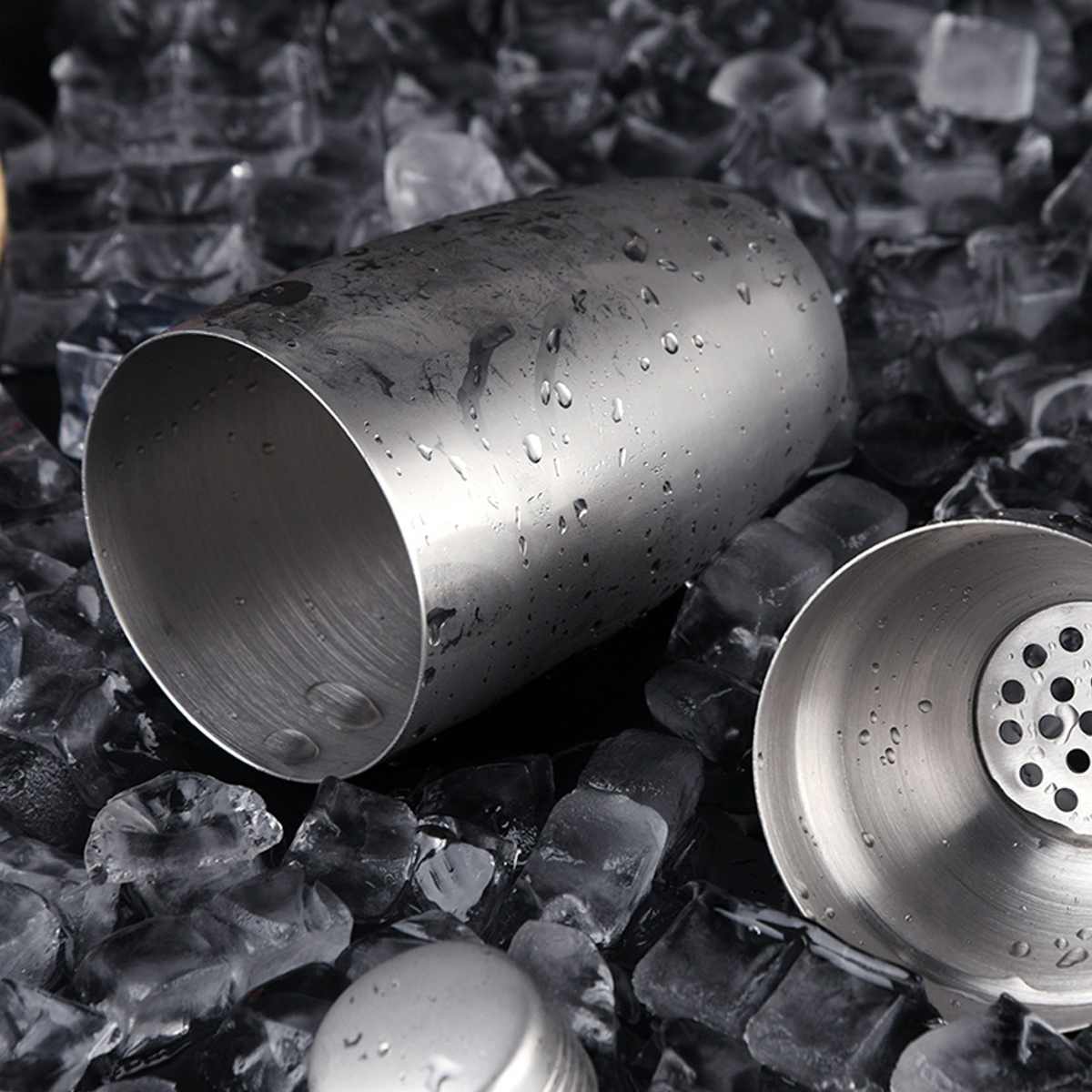 1 stk 550/750ml rustfrit stål sne kop cocktail shaker martini drink boston party bar værktøj vin shaker