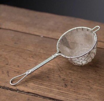 Filtro de té hecho a mano, coladores de hojas de cobre, colador de té, accesorios, juego de té: 03