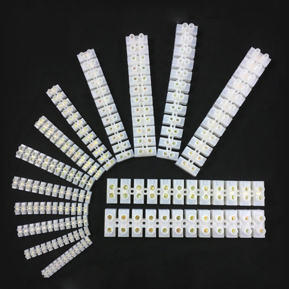 Brass Junction Box Electrical Screw Terminal Block and Insulated Barrier Strip Wire Connector Connecter Electronic Cable Contact