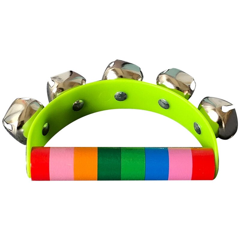 Juguetes de madera para bebés, cascabeles para niños, juguete educativo para bebés, al azar: Green