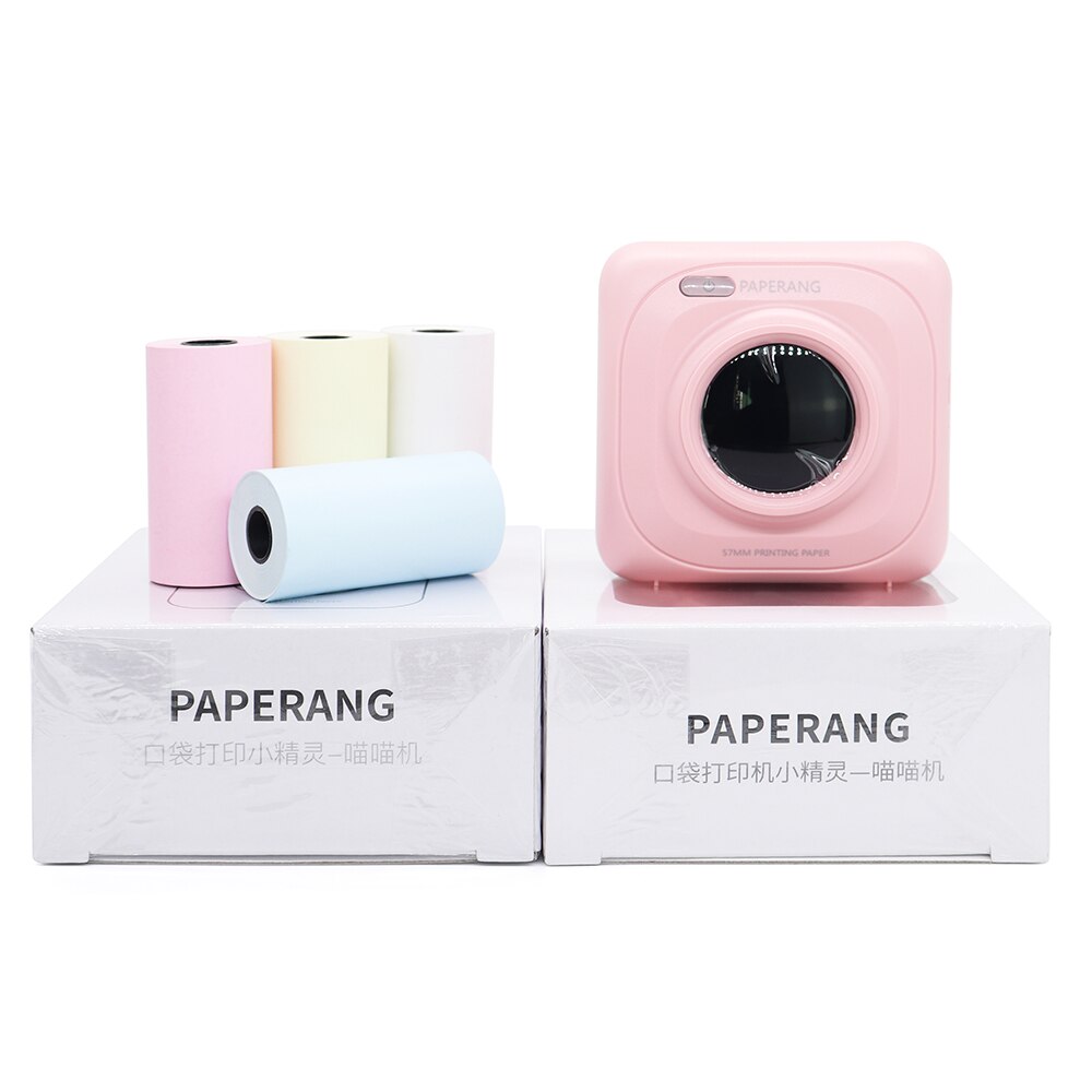 4Colors Thermal Paper 4rolls 57*30mm BPA Free Self-adhesive For PAPERANG Thermal P1/P2 Photo Pocket Printer