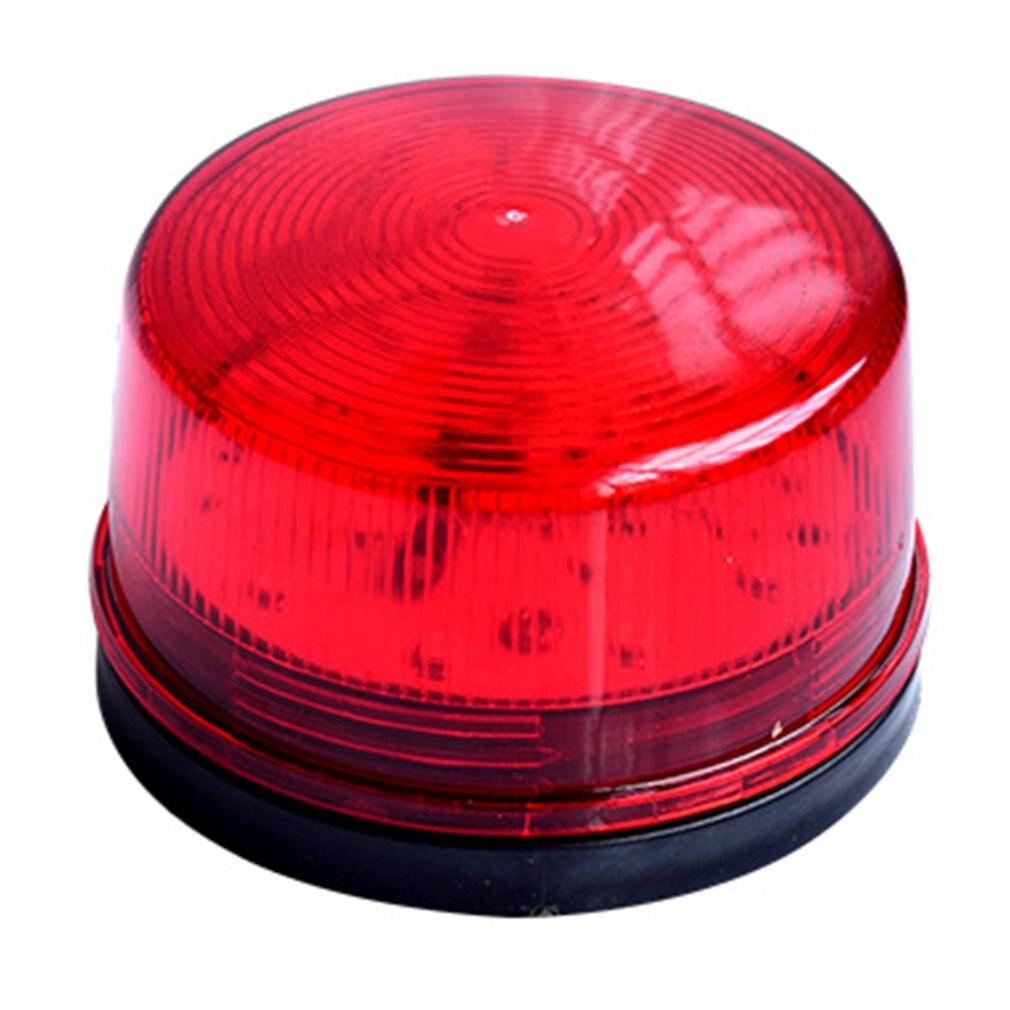 12v dc sikkerhed alarm strobesignal advarsel advarsel sirene førte lampe blinkende lys sensorer alarmer rødt blinkende lys