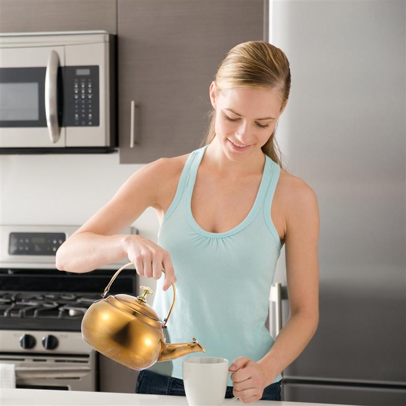 Stainless Steel Tea Kettle Practical Water Kettle Heating Water Kettle Home Teakettle Linglong Kettle Boiling Water Teapot
