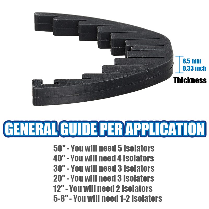 5pcs LED Light Bar Rubber Isolator Rubber Damper Reduce Noise for Jeep Off Road Light Bar Single Isolator LED light bar