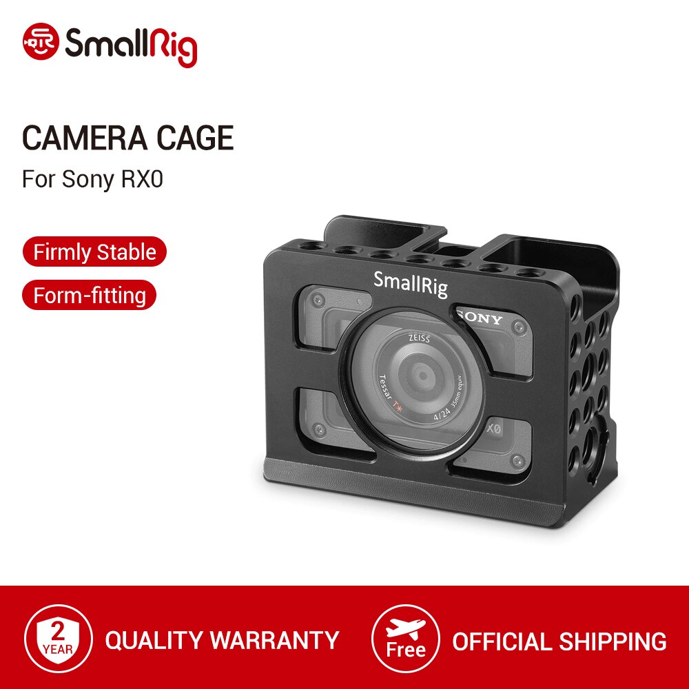 Smallrig voor sony  rx0 camera kooi met ingebouwde arca swiss voor montage statief/monitor  -2106