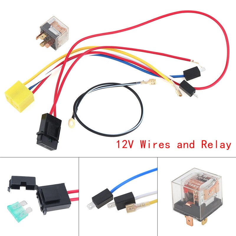 17 Inch 12 V/24 V 150DB Super Luid Enkele Auto Trompet Luchthoorn Compressor Auto Hoorn Luidspreker Kit voor Cars Trucks Boten Motorfietsen: 12V Wires and Relay