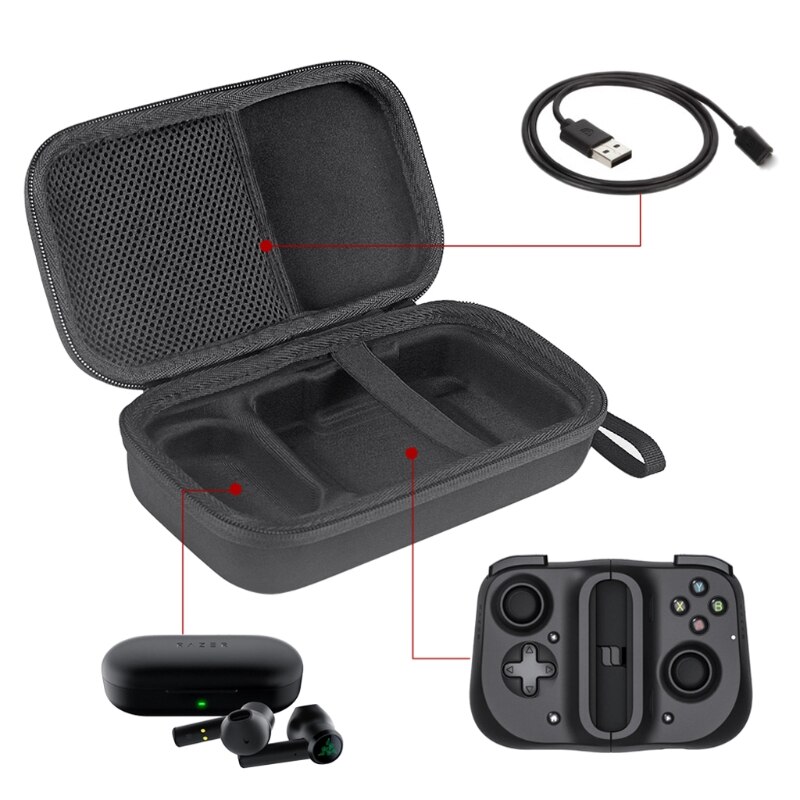 Aufbewahrungstasche für mobile gamecontroller, tragbarer hartschalenkoffer, kompatibel mit razer  p8dc