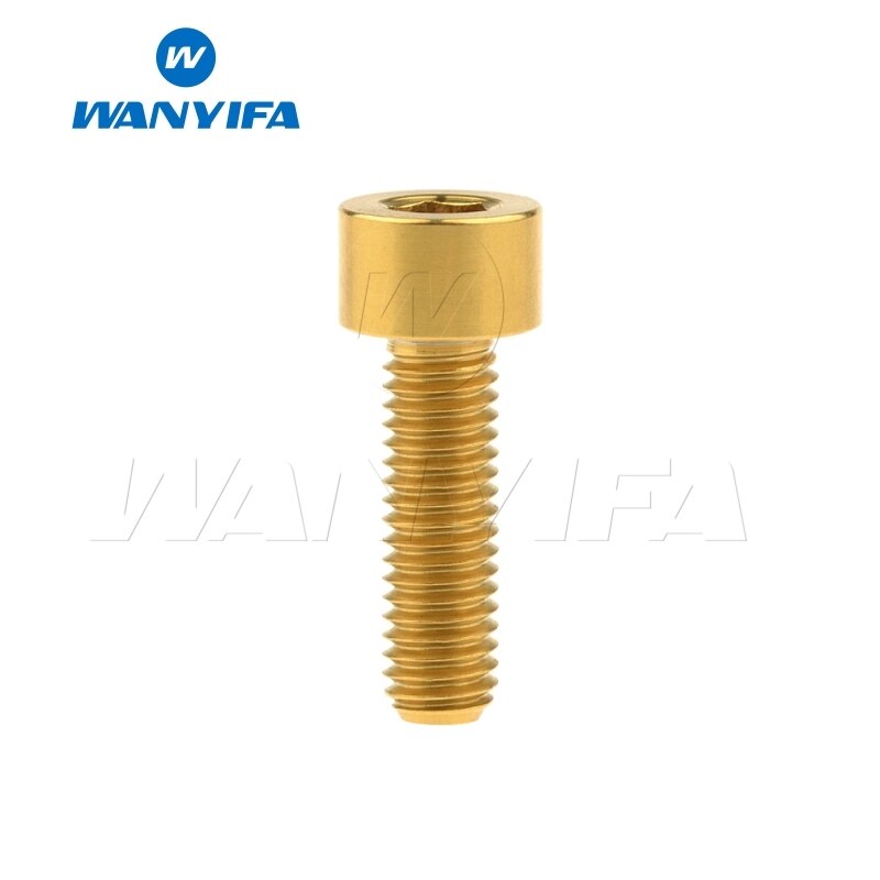 Wanyifa titan bolt  m5 x 10 12 16 18mm unbrakonøkkel stigma hode ti skrue til sykkelstamme setepinne: M5 x 18mm måke