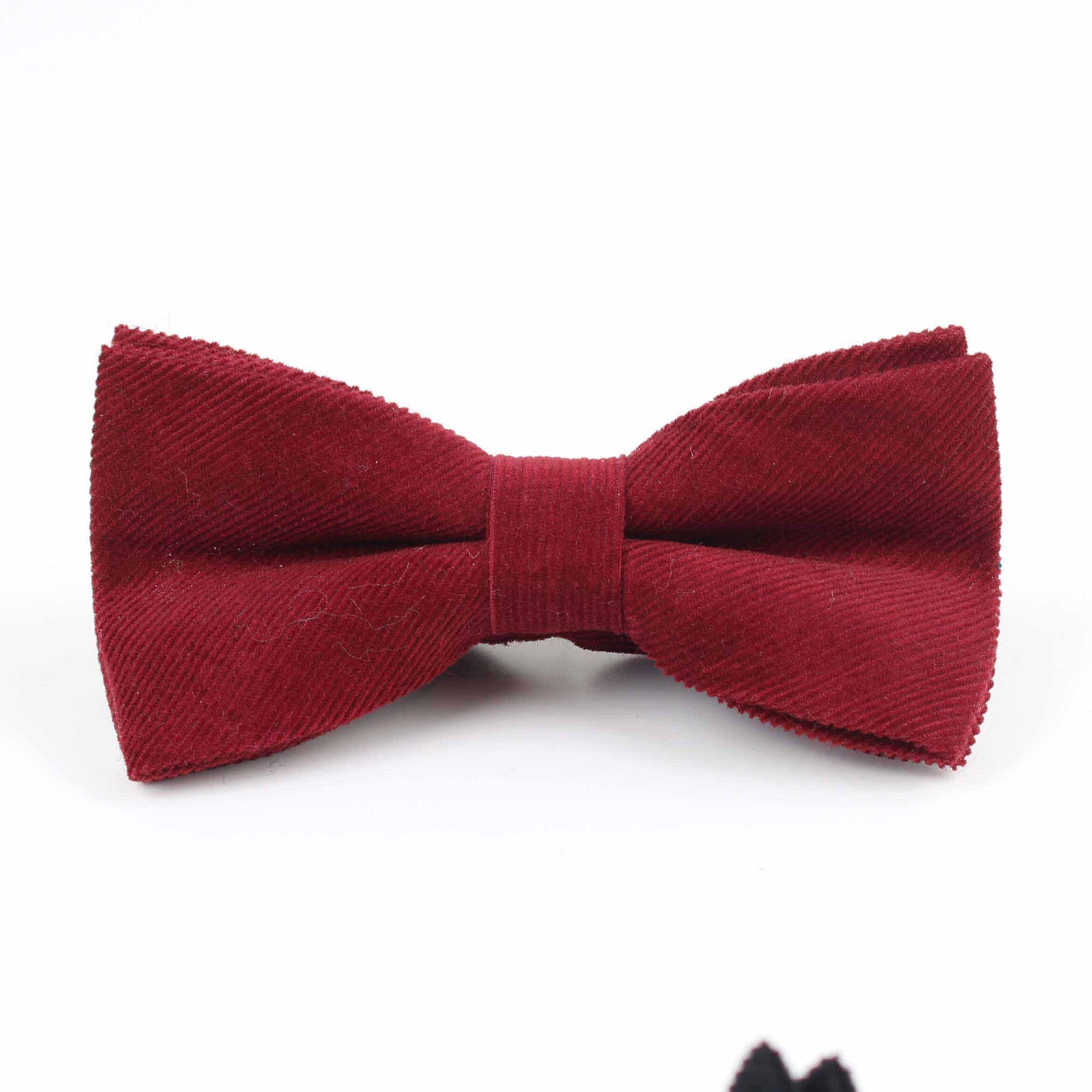 Nœuds en daim pour hommes, Micro, cuir de marié, Plaid souple, cravate souple, solide, papillon Gravata, nœuds de mariage