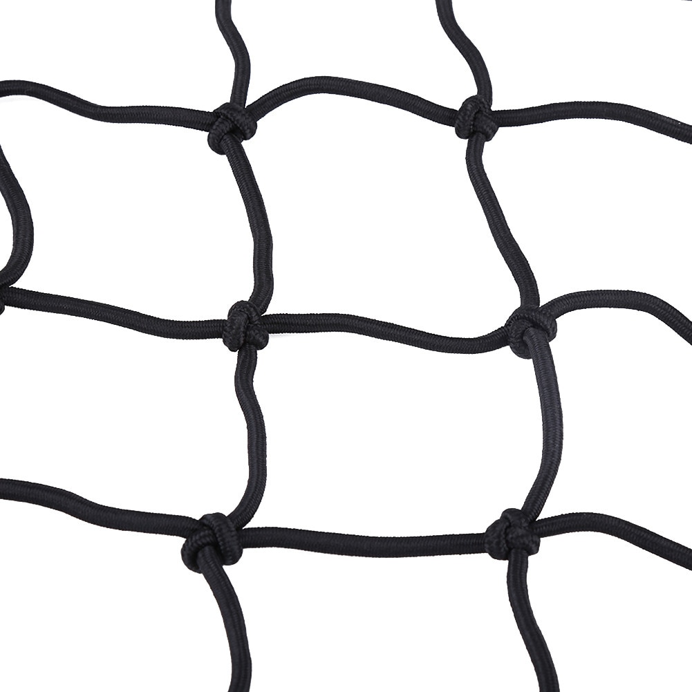 40 * 40cm 6 krok motorsykkel hjelm siste bagasje elastisk nett nett nett svart til enhver motorsykkel og firehjuling (atv)