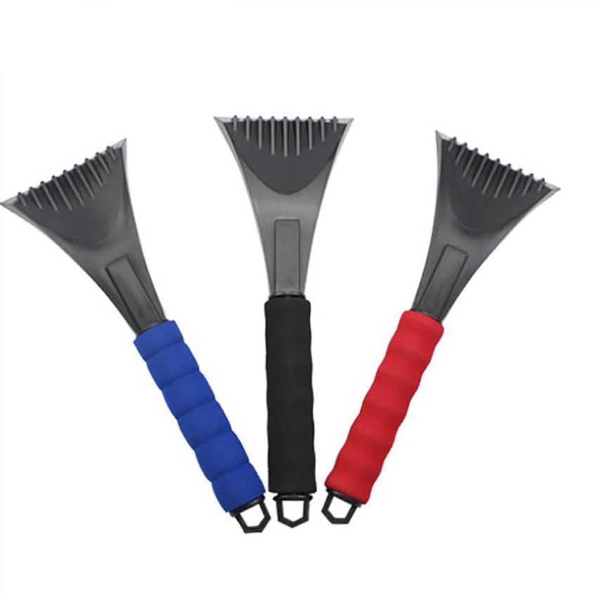 Grattoir à glace Portable avec poignée en mousse, pelle à glace d&#39;hiver, outil de dégivre pour voiture, camion, pare-brise de fenêtre de toit