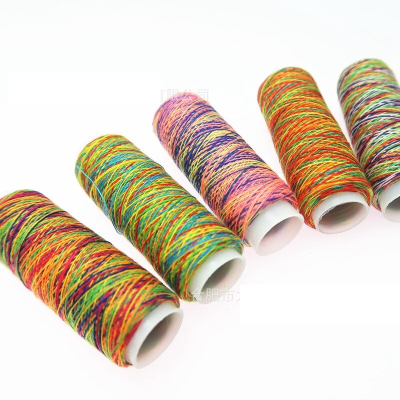 5 uds. Hilo de coser de Color arcoíris, hilo de coser bordado a mano, herramientas para hilo, accesorios de costura a mano