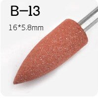 White 1 Pc Silicon Carbide Nail Drill Bits Flexible Polisher Manicure Machine Nail Accessories Electric Nail File Pedicure Tool: G-C-B13
