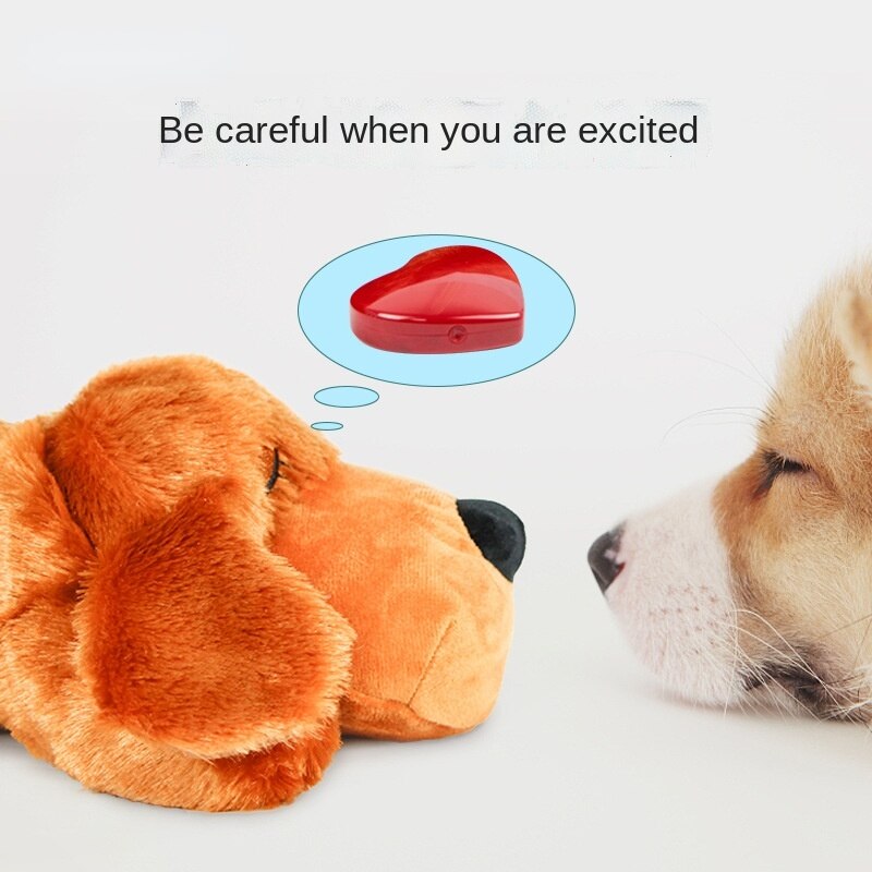 Pet Comfort Dog Toys for Small Dogs Pets Stress Release Accompanying Sleep Simulated Heartbeat Plush Toy Pet Accessories