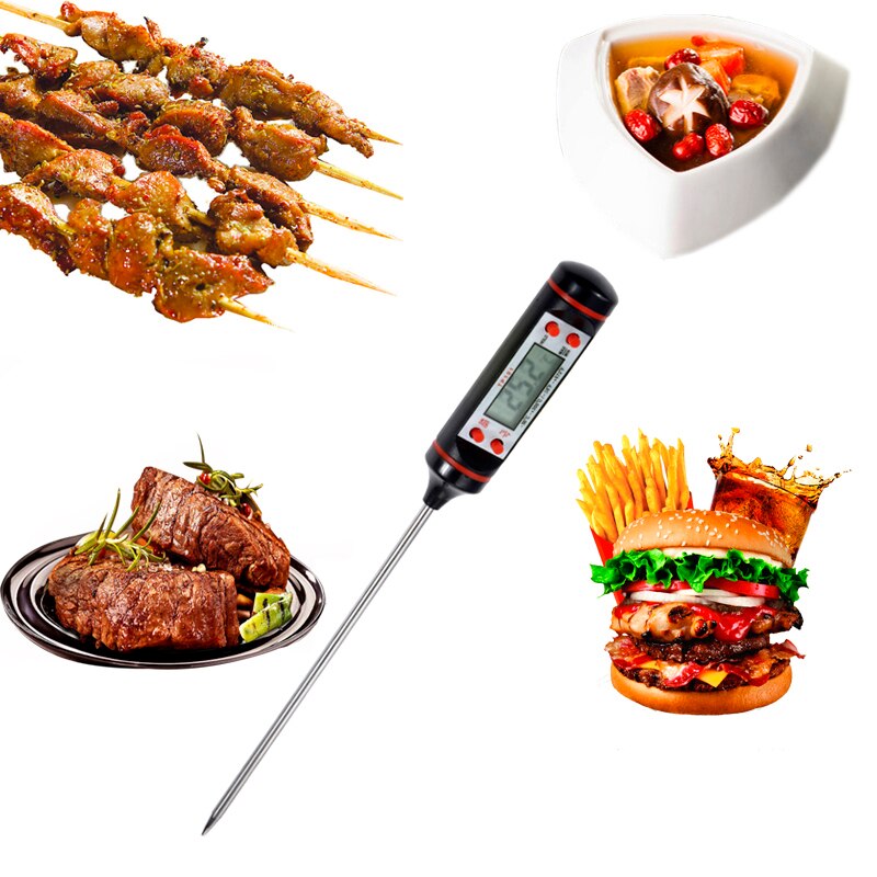 Anpro thermomètre numérique pour BBQ | Cuisine, pour aliments, gâteau viande, bonbons, Grill, dîner cuisson ménagère, jauges avec batterie