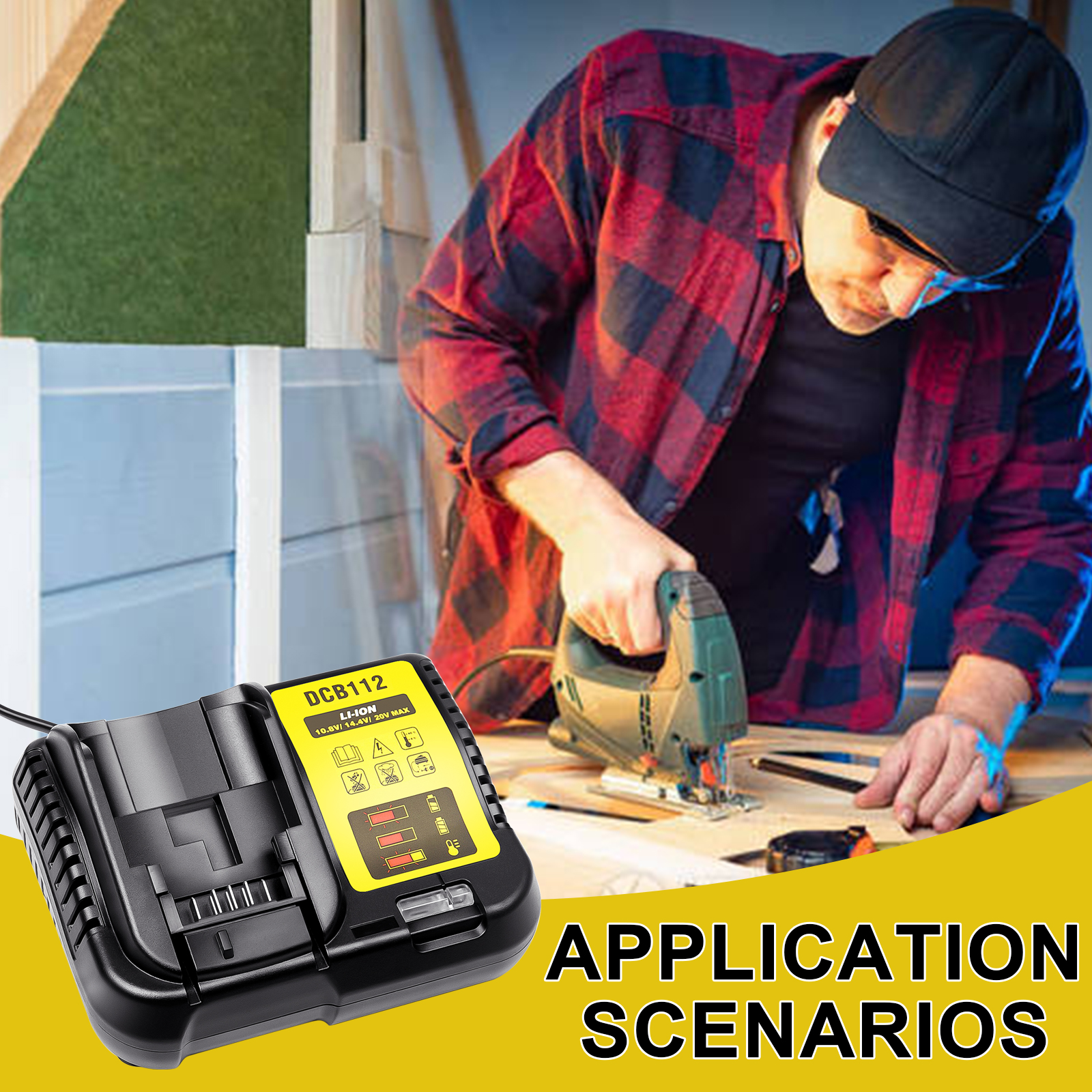 Cargador de batería de litio DCB112 2A para Dewalt 10,8 V 12V 14,4 V 18V 20V DCB112 DCB115 DCB118 DCB102BP DCB107 cargador de batería