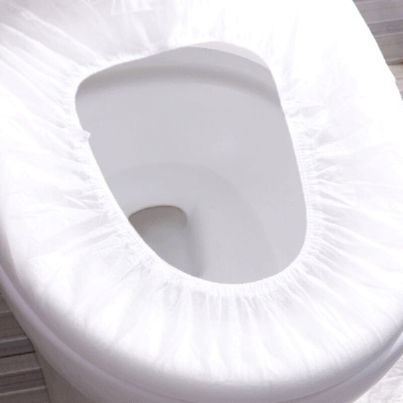 Non-woven toalettmatta engångs-toalettsitsskydd säkerhet vattentät försörjning resor badrumsredskap bärbart bakteriesäkert överdrag
