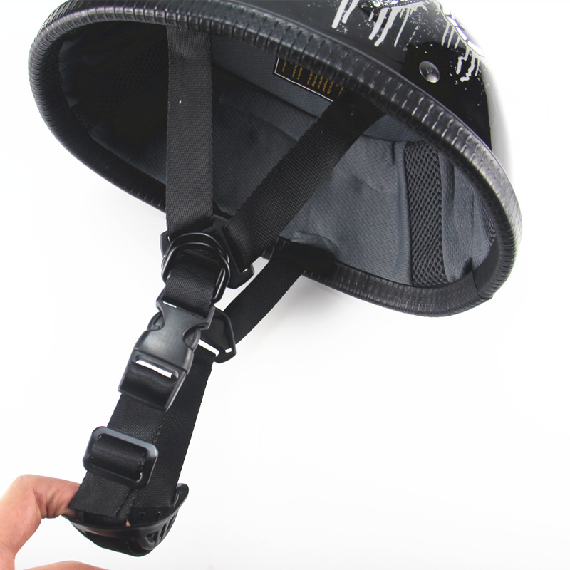 Vintage Half Face Motorcycle Helmet Retro German Kask Cafe Racer Scooter Cruiser Capacete approved,ABS