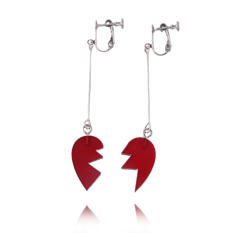 Anime JoJo Bizarre Adventure Earrings Cosplay Props JOJO Kakyoin Noriaki Cherry Earrings Ear Clip Men Girl Jewelry: Orange