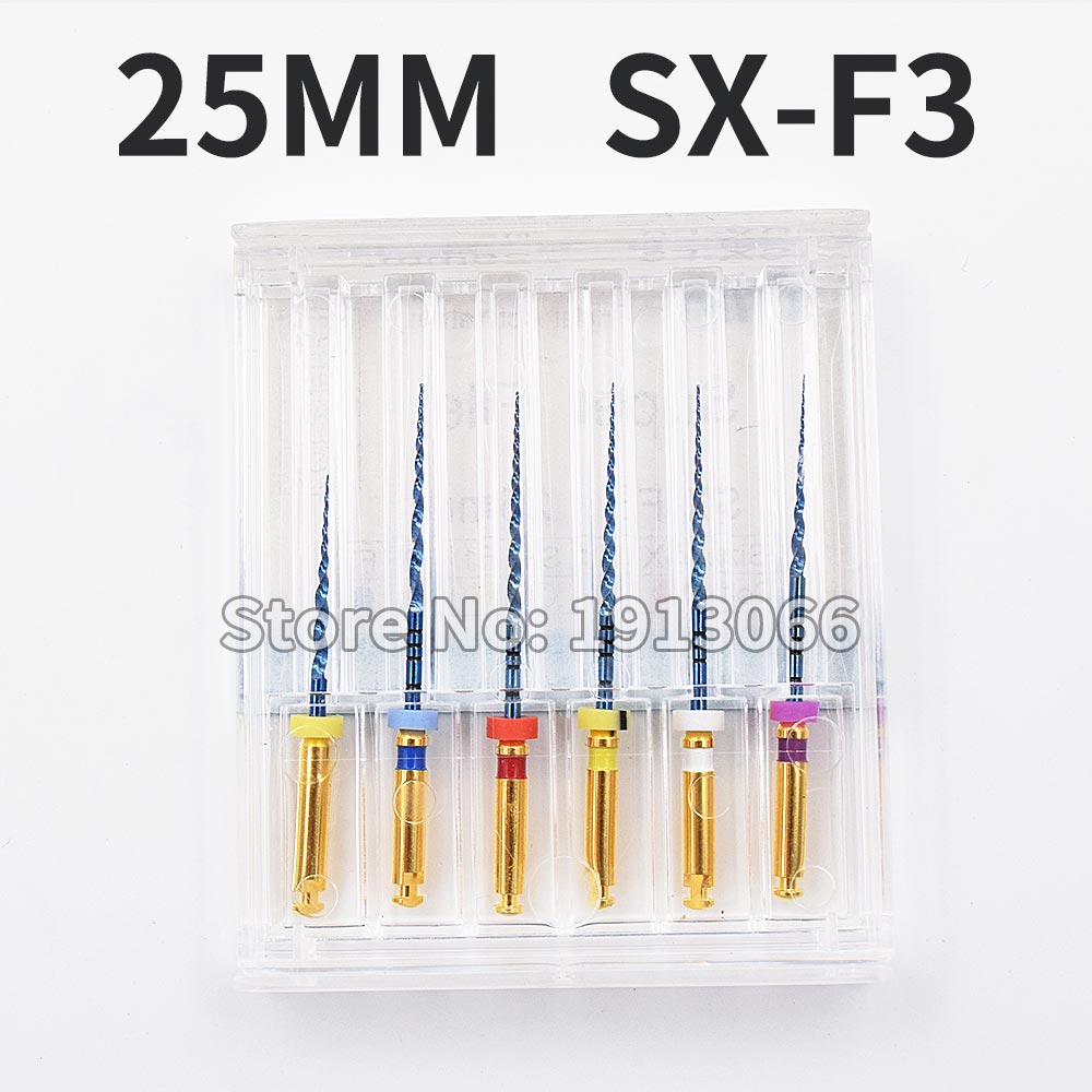 Dental endo files dental rotary endodontic files Use for Root canal: 25MM  SX-F3