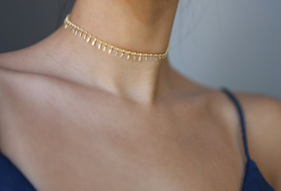 Eenvoudige Reliëf Hangers Kettingen Vrouwelijke Mode-sieraden Dames Choker Ketting Party Ketting Goud Zilver Kleur Collier