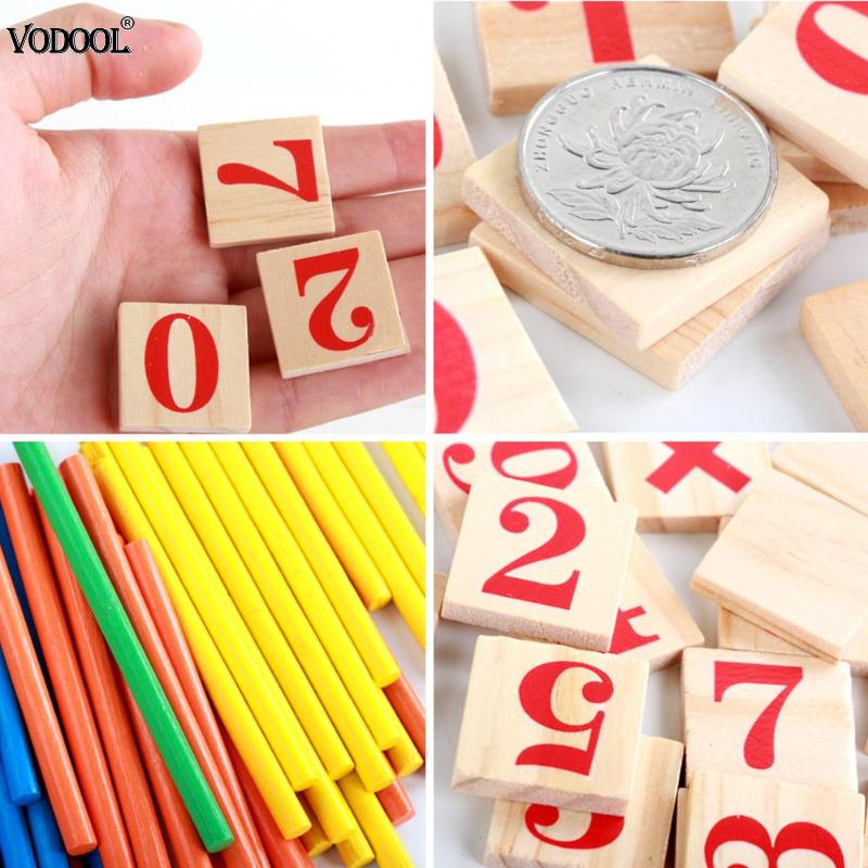 Wooden Toys for Children Mathematics Game Stick Math Numbers Counting Rods Teaching Tesource Mathematics Tools Stationery