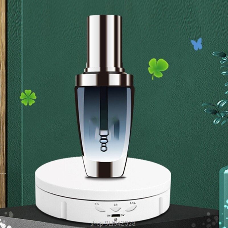 3 Speeds Intelligent Electric Rotating Display Stand Mirror Turntable Jewelry Holder Battery USB Power D15 20