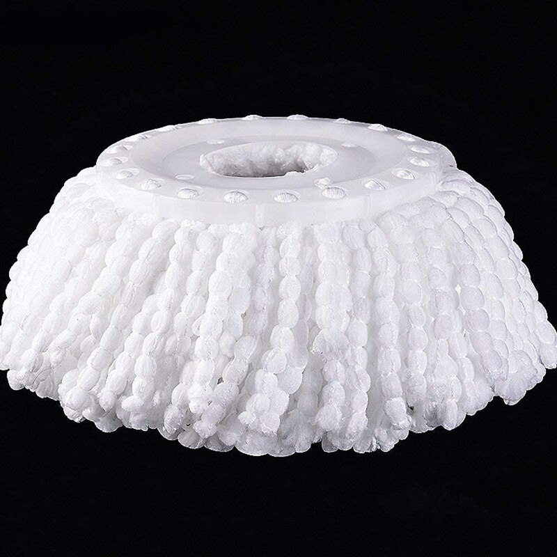 6Pcs 360° Spin Mop Replacement Head, Round Shape Microfiber Standard Size Mop Head Refill for Hurricane Mopnado