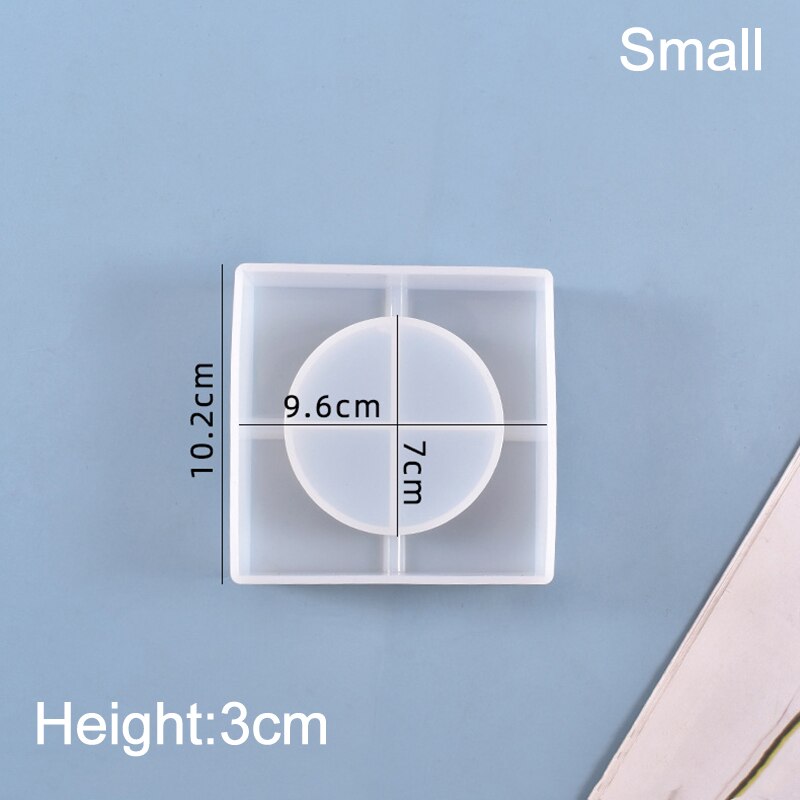 Kwadratowe przezroczyste popielniczki formy żywiczne kryształbyć winnym silikonowe Toola dokonywanie ręcznie rzemiosło żywiczne gliny domowe wyroby rękodzielnicze DIY formy: S