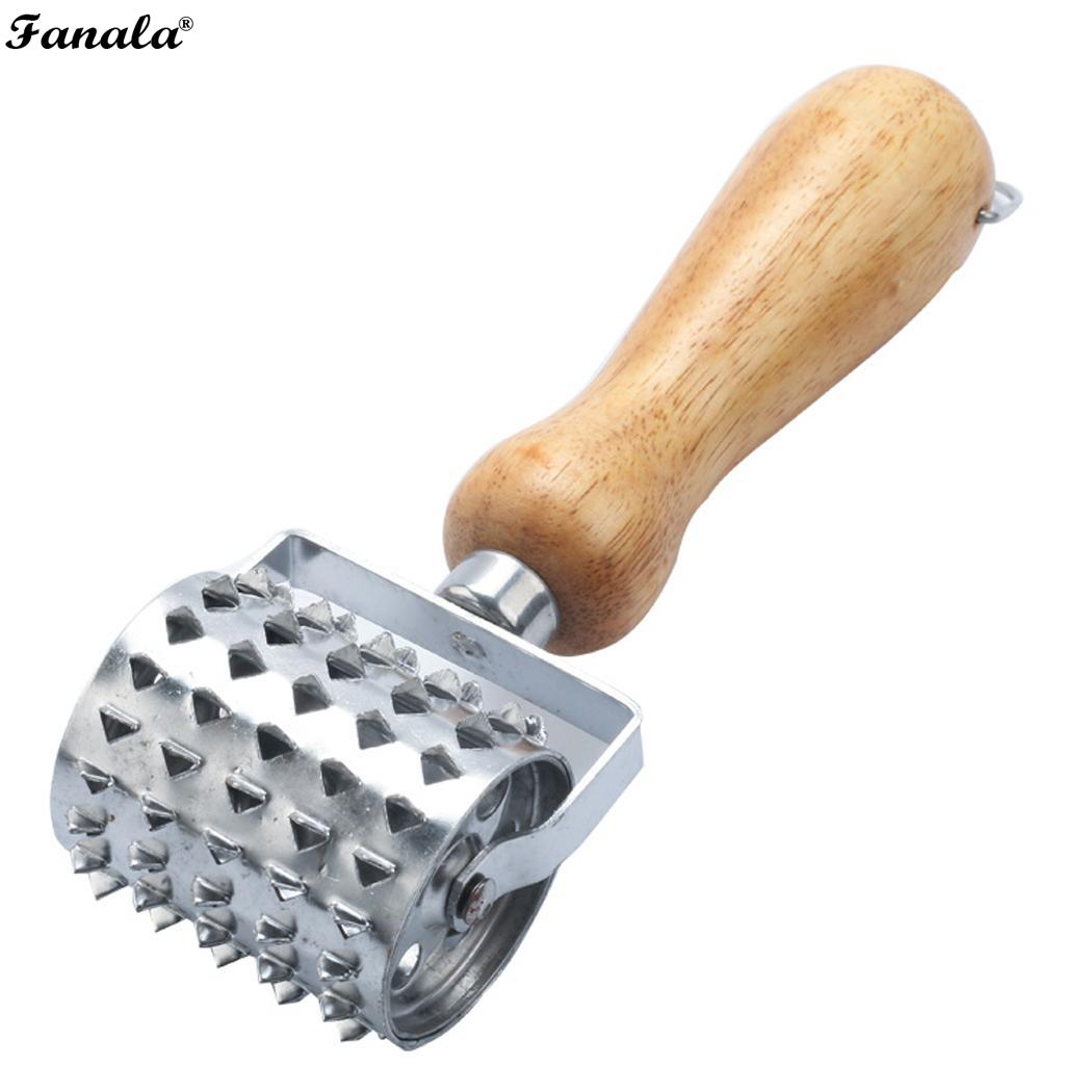 Wooden Handle Stainless Steel Steak Hammer Steak Meat Hammer for As picture Kitchen Home