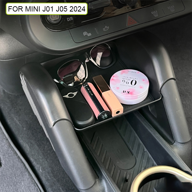 Voor Mini Elektrische Cooper E SE J01 EV J05 Aceman 2024 Auto Styling Centrale Controle Container Opbergen Opruimen Auto Organizer lade