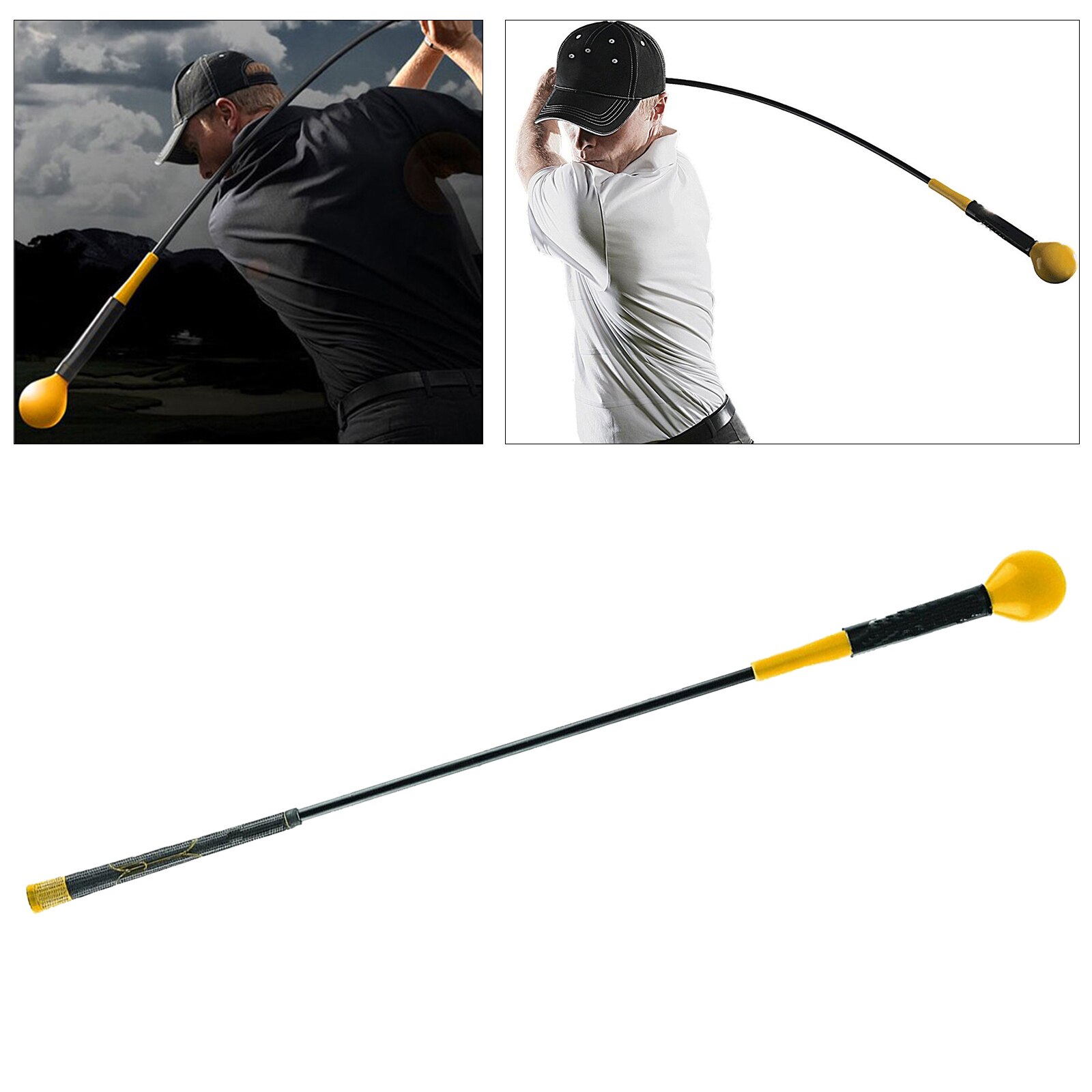 Golf Swing Trainer Stick Whip Indoor Practice Power Strength Tempo Training