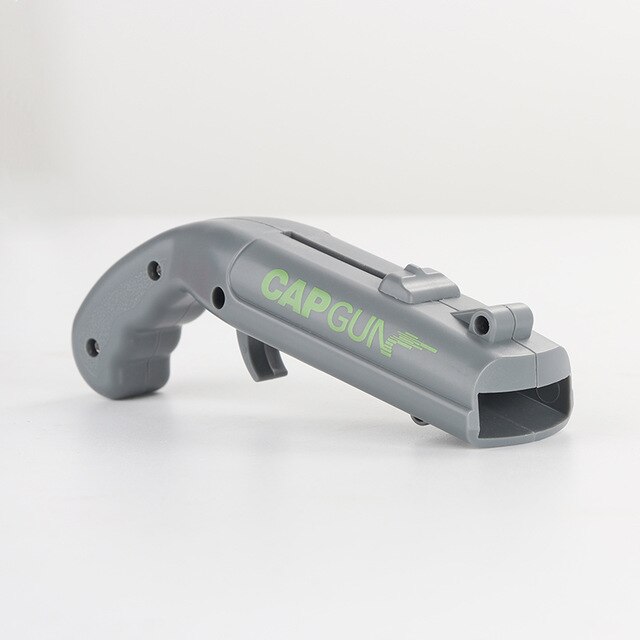 Bottle Opener Beer Can Opener Cap Gun Beer Bottles Open Capgun Drink Opening Shooter Portable Wine Opener Wine Opener: gray
