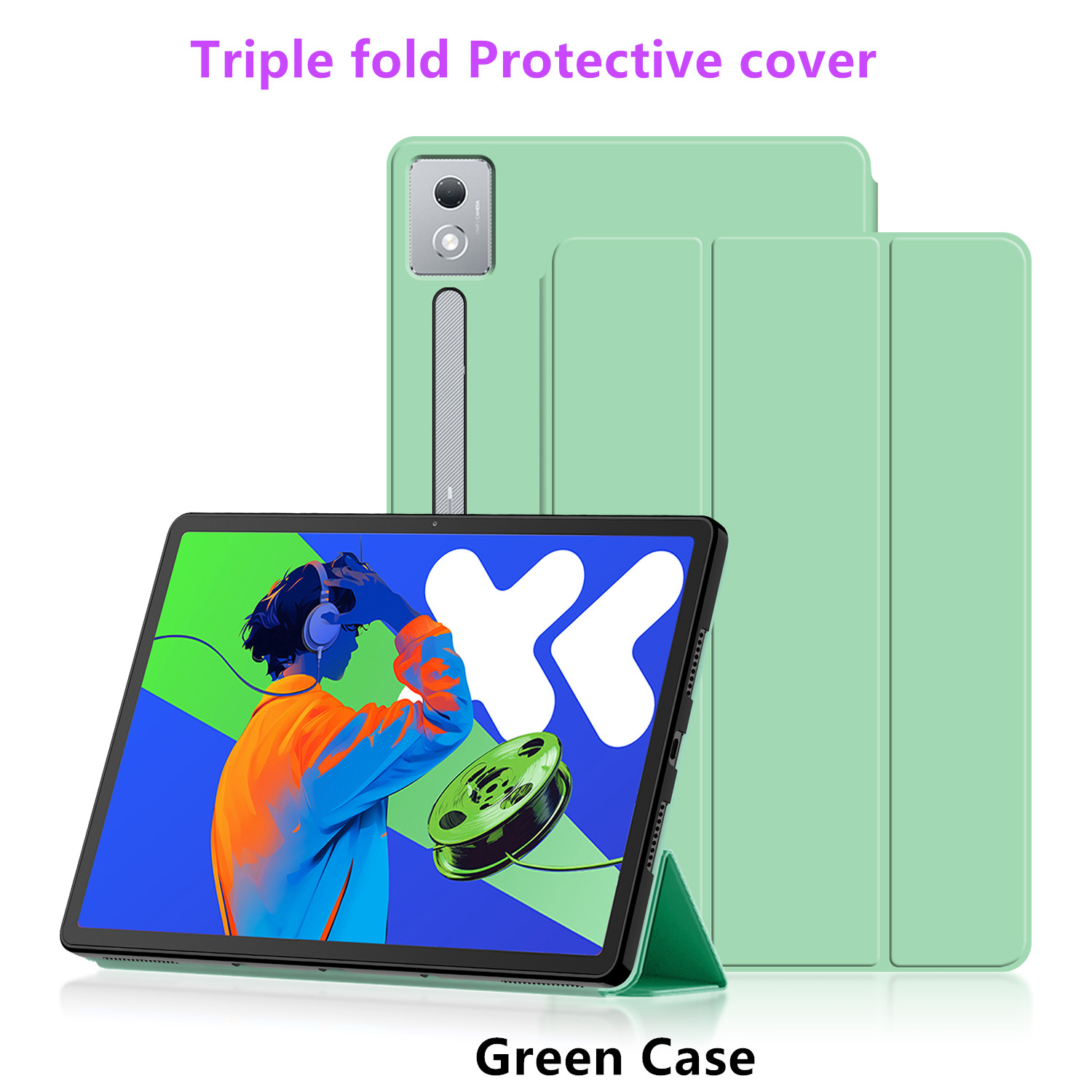 Huwei til lenovo idea tab pro cover 12.7 tommer tablet cover til lenovo idea tab pro/xiaoxin pad pro 12.7 tb373fu tb375fc: Tretten / Khaki