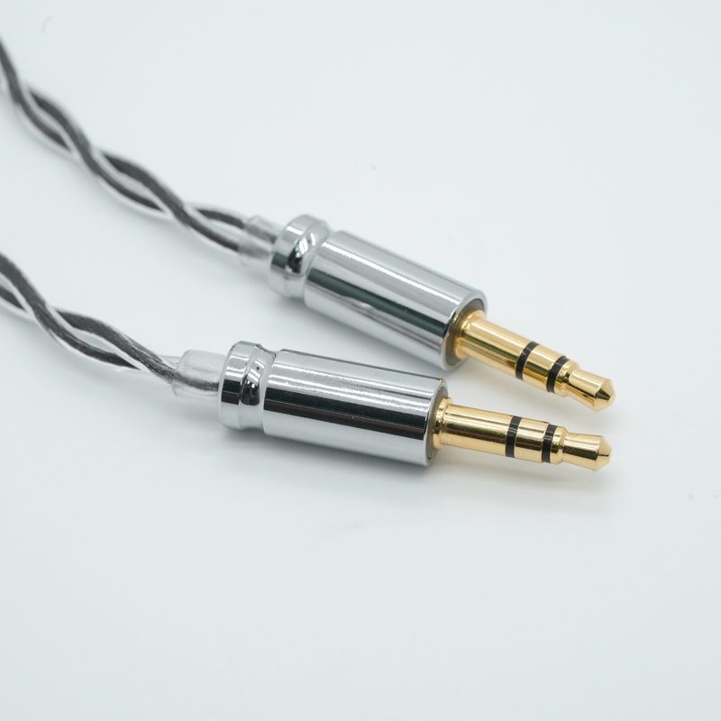 ivipQ-44 In-ear Headphone Cable, High-fidelity Upgrade Cable, suitable for 0.78 pin MMCX Dual 3.5 , HD650, HD800, KZ-QDC IEM