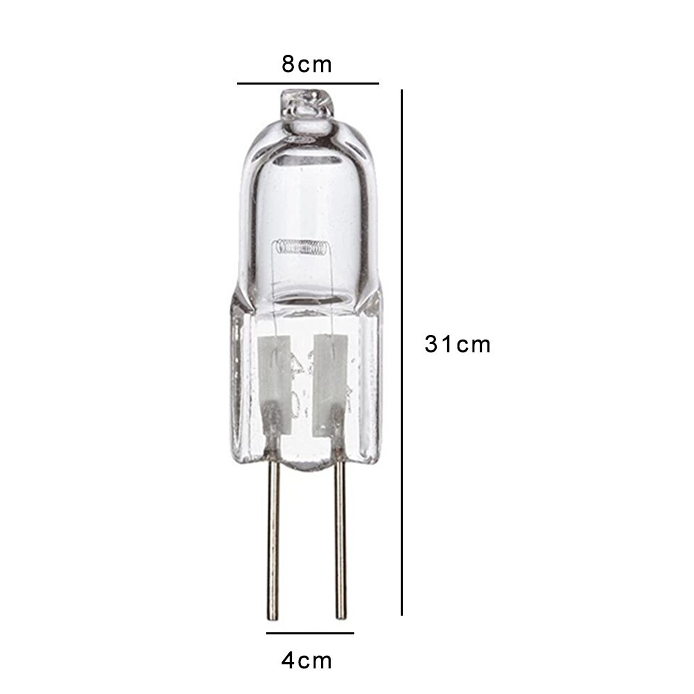 Luz de horno G4 de 20W, lámpara halógena resistente a altas temperaturas, 12V, para hornos, luces, lámparas de iluminación