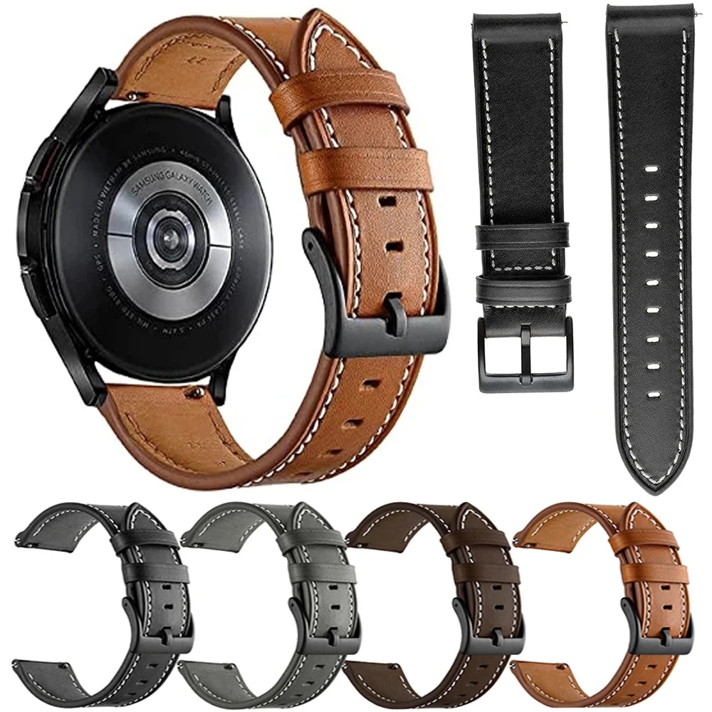 20mm 22mm läderarmband för xiaomi watch  s1/s3 s1 active  s1/2 pro klockarmband armband för mibro  a1/x1/ färgat armband