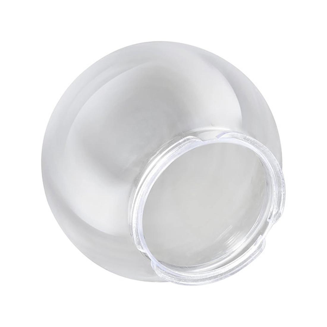 D15cm D20cm D25cm Twist Lock Neck Clear Acrylic Shade Replacement Post Globe Cover with 9.2cm Opening for Outdoor Pathway Lamp