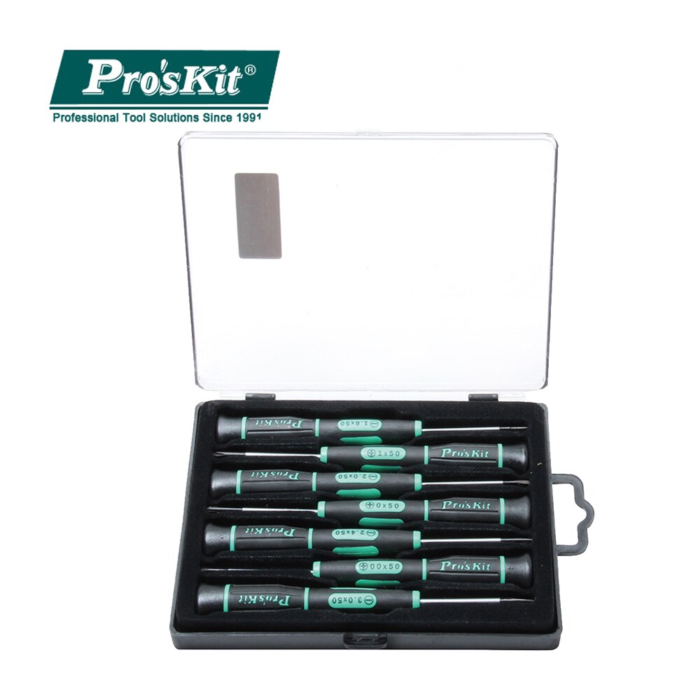100%  originele pro'skit sd -081a 7 -delige precisieschroevendraaierset voor elektronica, telefoonreparatie
