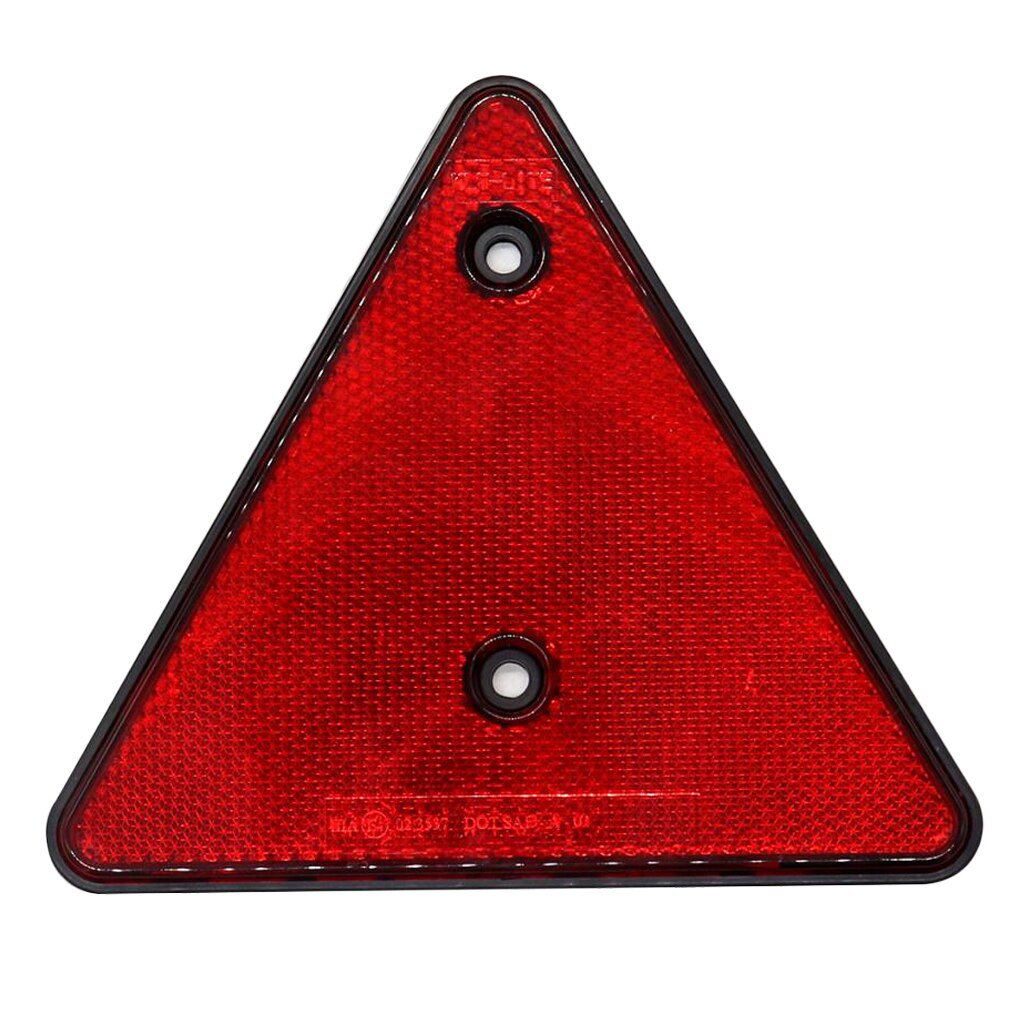 1 Pcs Triangle Warning Reflector Vehicle Stop Warning Sign Red Safety Reflective Sign Board Truck/Trailer Etc Plate Rear Light