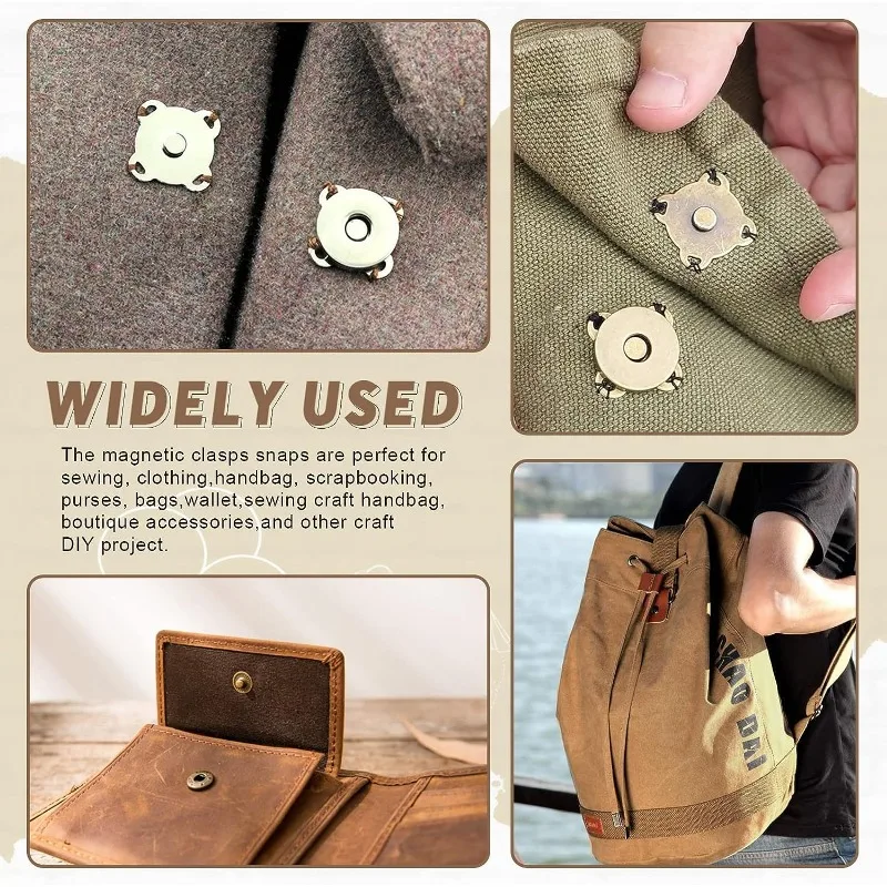 2/20 stücke NäHenne Metall Magnet verschlüsse Verschlüsse für Geldbörse Handtaschen DIY Herstellung Knöpfe Schlösser Pflaumen blüte Stifte Kleidung Handwerk Knöpfe