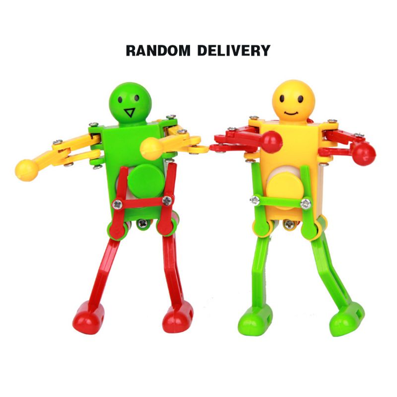 (Ootdty) Clockwork Spring Wind Up Dansende Robot Speelgoed Kinderen Kids MAR17_15