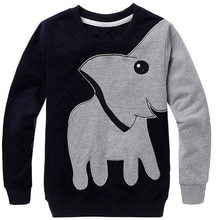 Olifant Tops Herfst Cartoon Lange Mouwen Kinderen Jongen Meisje Trui Top Shirts Lange Mouw Sweater Kleding 1O30